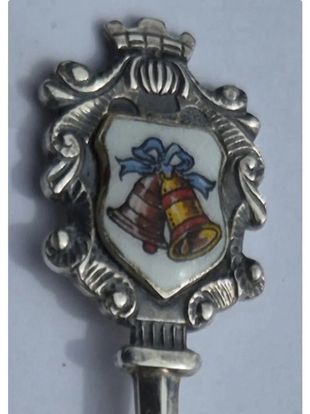 Vintage Antiko German Silver Spoon Christmas In Original Box